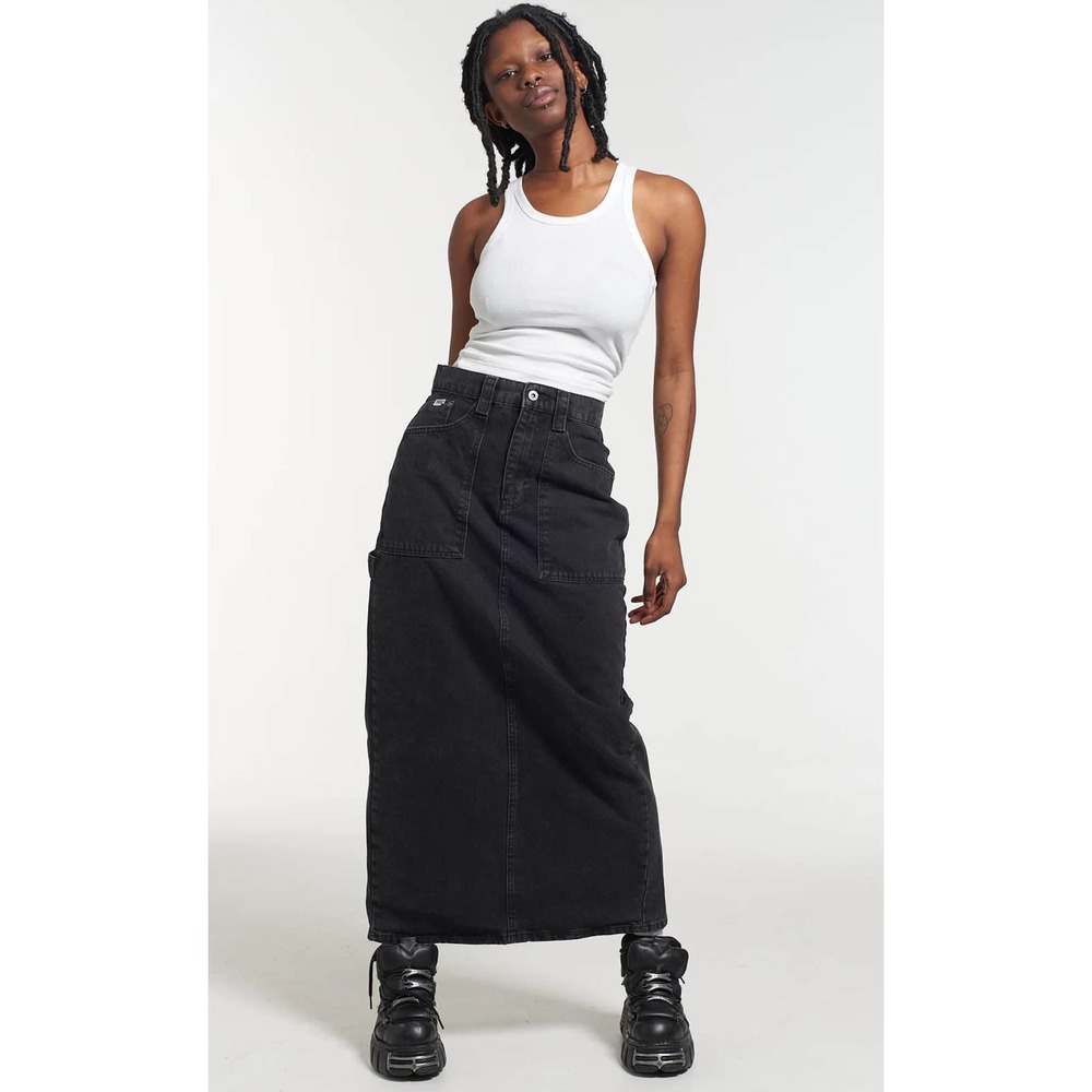 The Ragged Priest Black Maxi Skirt